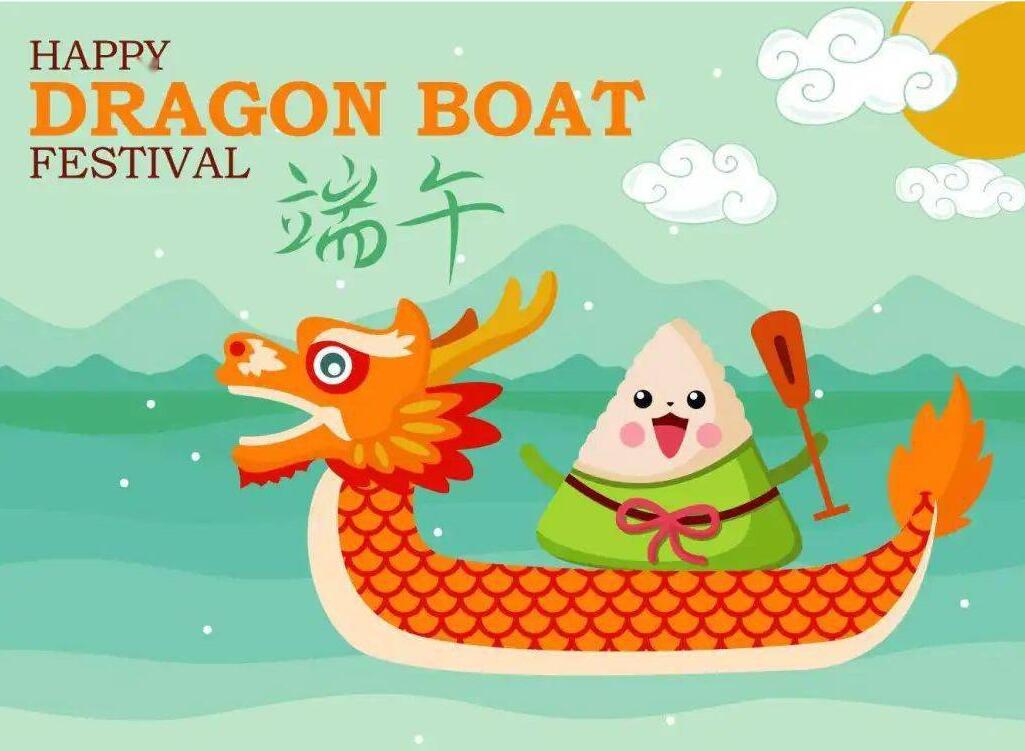 Je vous souhaite paix et santé à l'occasion du festival des bateaux-dragons